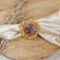 Indigo Gulbahar Meenakari Ghungroo Ring | Gold-Plated Enamel Ring