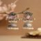Rosequartz Blush Antique Silver Plated Charm Jhumka | Nature Inspired Collection