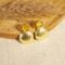 Amber Radiance Hammered Sphere Studs