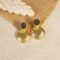 Midnight Trace Hammered Sphere Studs