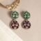 Emerald Embers Vanmayi Antique Silver Plated Drop Earrings | Silver Electroplated Danglers