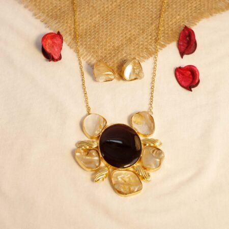 Midnight Crest Mother of Pearl Gold-Dipped Ensemble