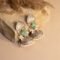 Diwan-e-Khas Antique Silver Plated Regal Jhumka with Soft Glow Seafoam Monalisa Stone