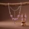 Blush Flutter Butterfly Parure | Silver-Plated Necklace & Earring Set