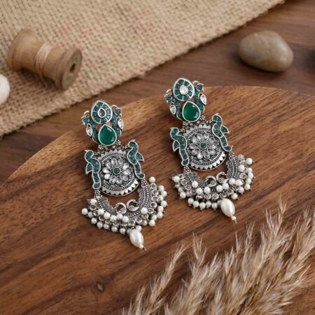Verdant Padmini Silver-Clad Dangler
