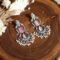 Blush Mint Silver Electroplated Dvarapala Chandbali
