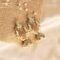 Amber Accent Gold-Plated Pearl Fringe Jhumkas
