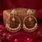Mahtab Jadau Gold Hoop Earrings