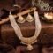 Pearl Jadau Gold-Plated Whisper Necklace & Earring Set