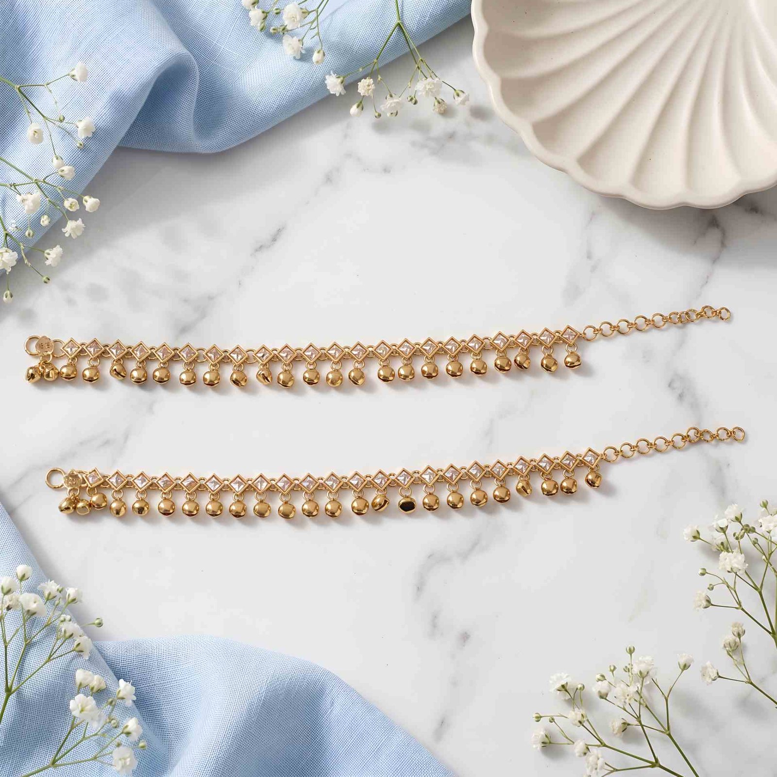 Aureole Gold Ghungroo Anklet