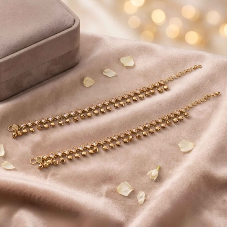 Aureole Gold Ghungroo Anklet