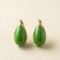 Clover Muse | Gold Plated Enamel Teardrop Stud Earrings