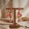 Peony Blush Coulée Stone Drop Earrings