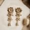 Crystal Florissant Pearl Drop Earrings