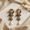 Smoky Charcoal Florissant Pearl Drop Earrings
