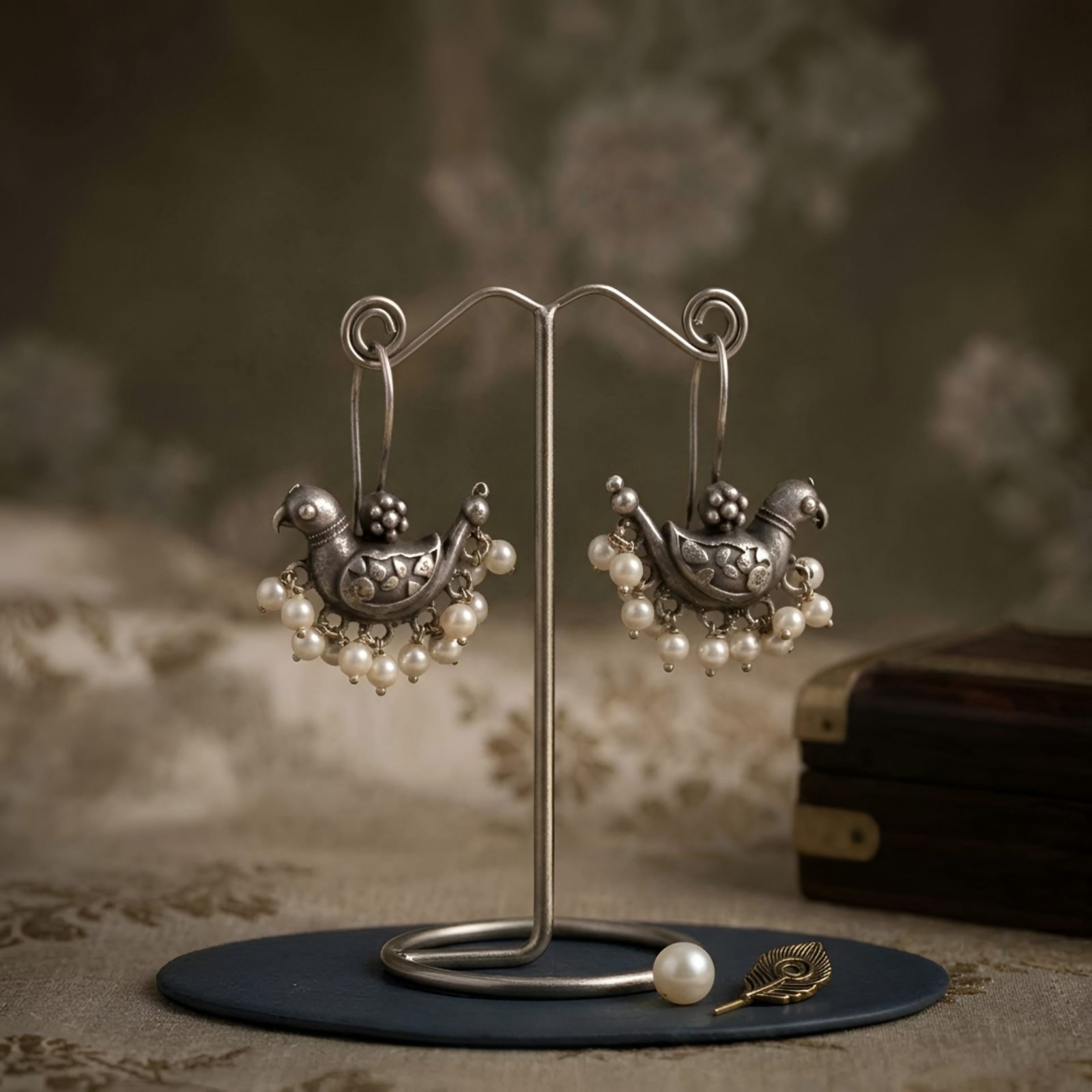 Songbird Pearl Hook Earrings