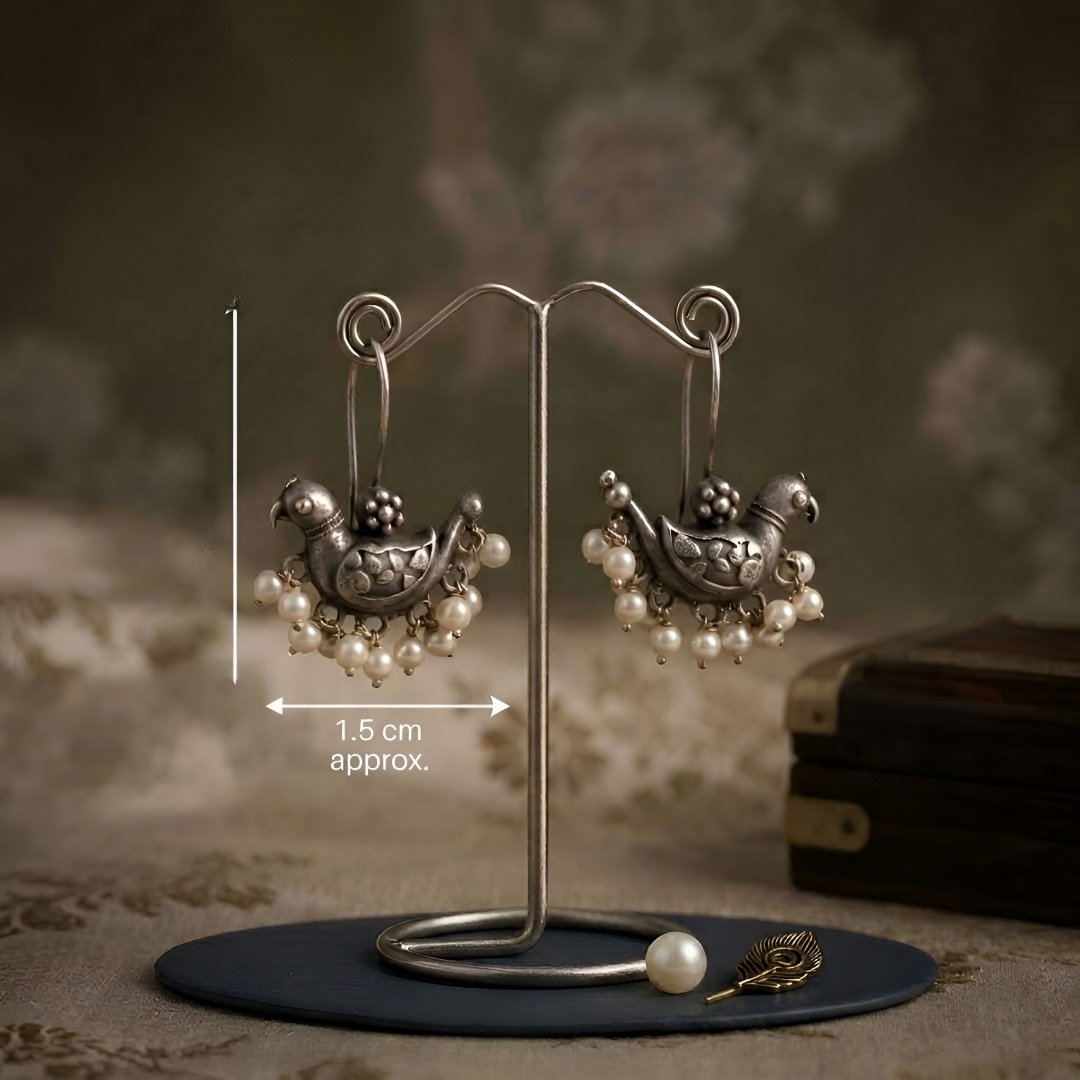Songbird Pearl Hook Earrings