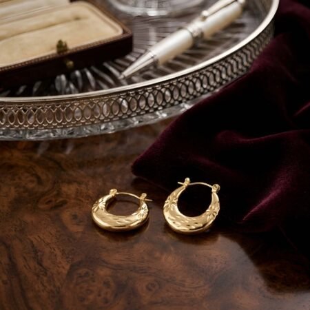 Bloom Gold Huggie Earrings