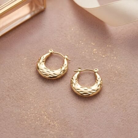 Bloom Gold Huggie Earrings