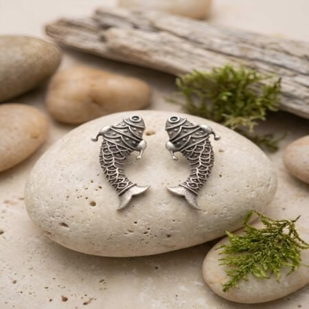 Matsya Scale Stud Earrings