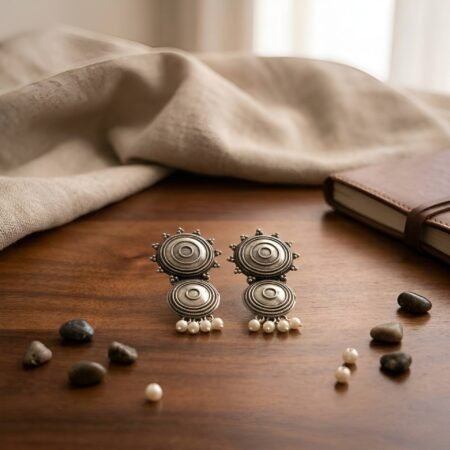 Sundial Pearl Drop Earrings