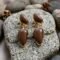 Gilded Geode Truffle Gold Plated Drop Earrings